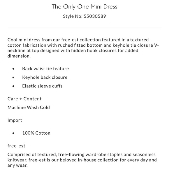 Free People The Only One Mini Dress - Picture 9 of 9